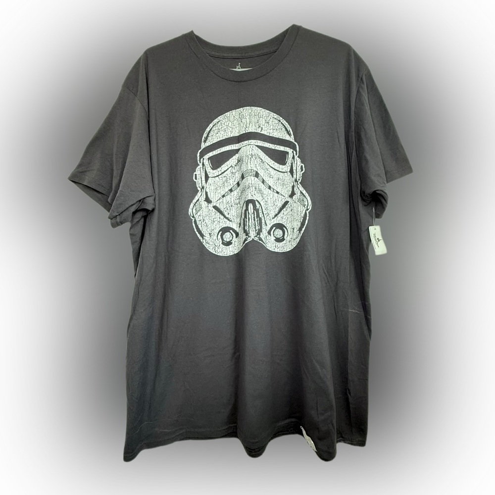 NEW Disney Parks Star Wars Stormtrooper Adult Gray T-Shirt Adult Size 2XL